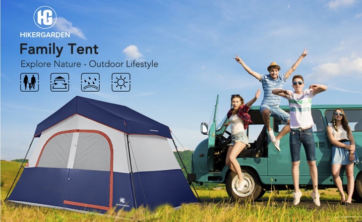 hikergarden 6 person camping tent