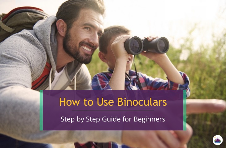 how to use binoculars - Father and son with binoculars